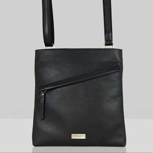 Assots London Florence black leather crossbody